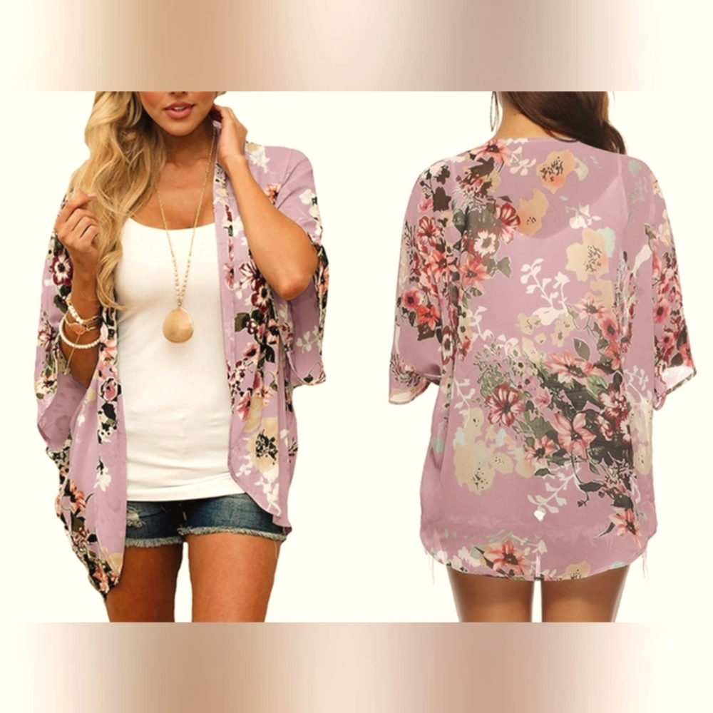 Plus Floral Sheer cover size XXXL